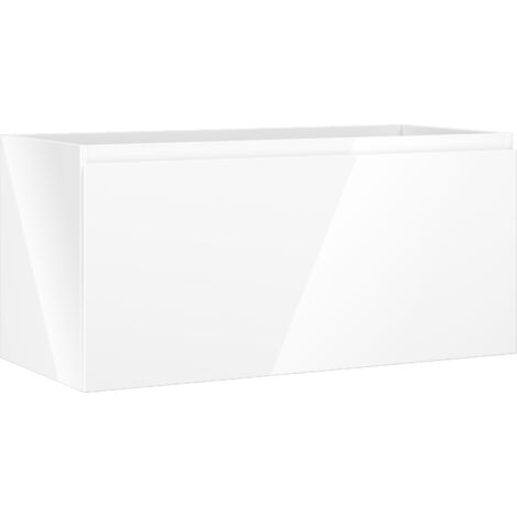 Mexen Orio Badezimmer-Unterschrank 100 cm, 1 Schublade, weiß glänzend - 91A10-10047-1-BF00
