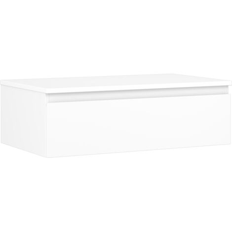 Mexen Orio Badezimmer-Unterschrank 80 cm mit Arbeitsplatte, 1 Schublade, weiß matt - 91A10-08023-1-BFC01