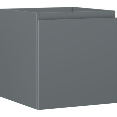 Mexen Orio Badezimmerschrank für Waschbecken 45 cm, 1 Schublade, Graphit matt - 91A10-04547-1-BF66