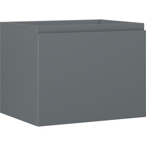 Mexen Orio Badezimmerschrank für Waschbecken 60 cm, 1 Schublade, Graphit matt - 91A10-06047-1-BF66