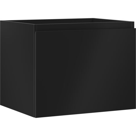 Mexen Orio Badezimmerschrank für Waschtisch 60 cm, 1 Schublade, schwarz matt - 91A10-06047-1-BF71