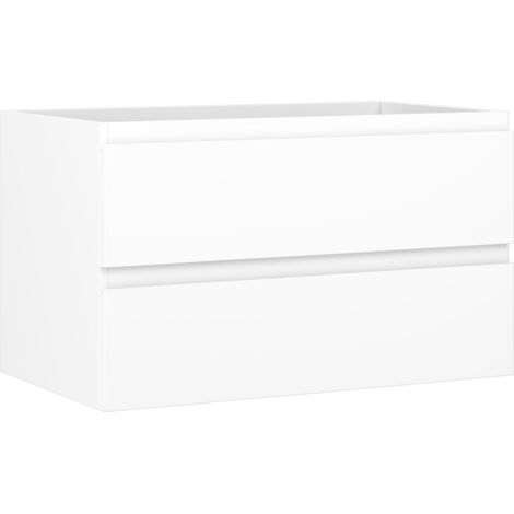 Mexen Orio Badezimmerschrank für Waschtisch 80 cm, 2 Schubladen, weiß matt - 91A10-08047-2-BFF01