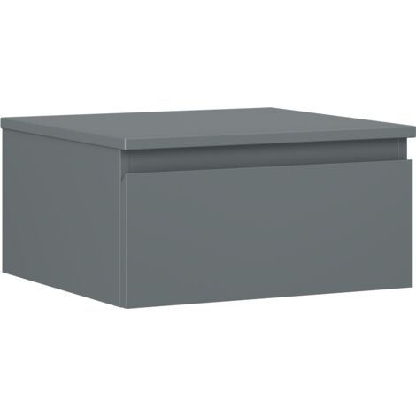 Mexen Orio Badezimmerschrank mit Waschtischplatte 50 cm, 1 Schublade, Grafit matt - 91A10-05023-1-BFC66
