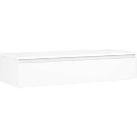 Mexen Orio Badezimmerunterschrank 120 cm mit Arbeitsplatte, 1 Schublade, weiß matt - 91A10-12023-1-BFC01