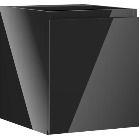 Mexen Orio Badezimmerunterschrank 40 cm, 1 Tür, Schwarz Hochglanz - 91A11-04047-1-BF70