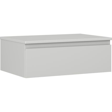 Mexen Orio Badezimmerunterschrank 70 cm mit Arbeitsplatte, 1 Schublade, grau matt - 91A10-07023-1-BFC62