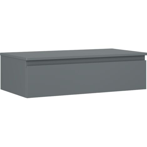 Mexen Orio Badschrank unter dem Waschbecken 90 cm mit Platte, 1 Schublade, Graphit matt - 91A10-09023-1-BFC66