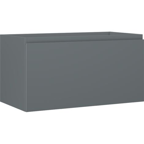 Mexen Orio gabinete de ba帽o 90 cm, 1 caj贸n, grafito mate - 91A10-09047-1-BF66