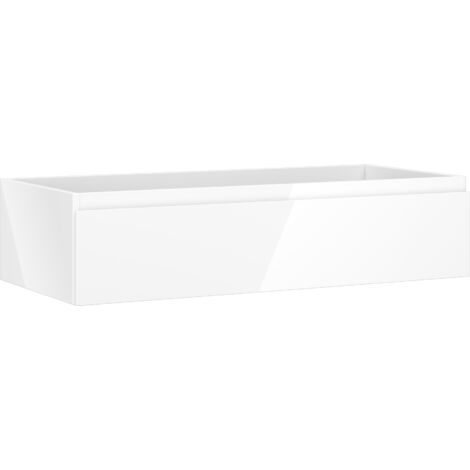 Mexen Orio gabinete de ba帽o para lavabo 100 cm, 1 caj贸n, blanco brillo - 91A10-10023-1-BF00