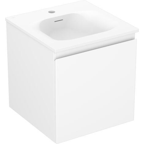 Mexen Orio meuble de salle de bain 45 cm avec lavabo Vela, 1 tiroir, blanc mat - 91A10-04547-1-BF01-W23M01