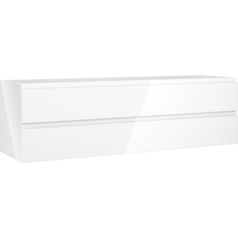 Mexen Orio meuble de salle de bain sous lavabo 160 cm, 2 tiroirs, blanc brillant - 91A10-16047-2-BFF00