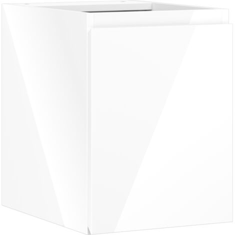 Mexen Orio meuble de salle de bain sous-lavabo 35 cm, 1 porte, blanc brillant - 91A11-03547-1-BF00