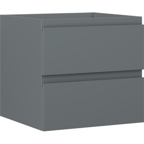 Mexen Orio meuble de salle de bain sous-lavabo 50 cm, 2 tiroirs, graphite mat - 91A10-05047-2-BFF66