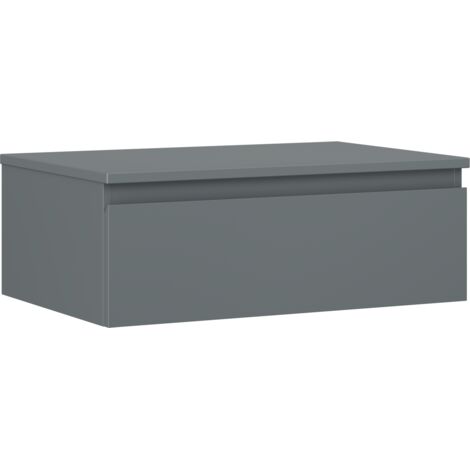 Mexen Orio meuble de salle de bain sous lavabo 70 cm avec plateau, 1 tiroir, graphite mat - 91A10-07023-1-BFC66