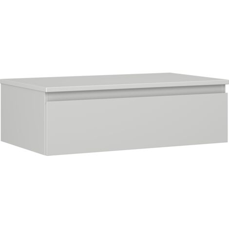 Mexen Orio meuble de salle de bain sous lavabo 80 cm avec plateau, 1 tiroir, gris mat - 91A10-08023-1-BFC62