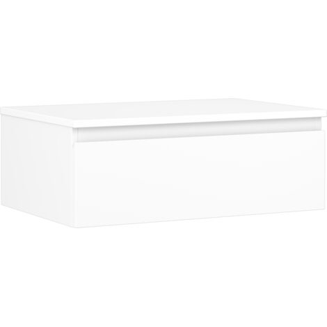 Mexen Orio meuble de salle de bain sous-vasque 70 cm avec plateau, 1 tiroir, blanc mat - 91A10-07023-1-BFC01