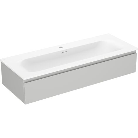 Mexen Orio meuble de salle de bains 120 cm avec lavabo Vela, 1 tiroir, gris mat/blanc mat - 91A10-12023-1-BF62-W23M01
