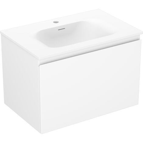Mexen Orio meuble de salle de bains 70 cm avec lavabo Vela, 1 tiroir, blanc mat - 91A10-07047-1-BF01-W23M01