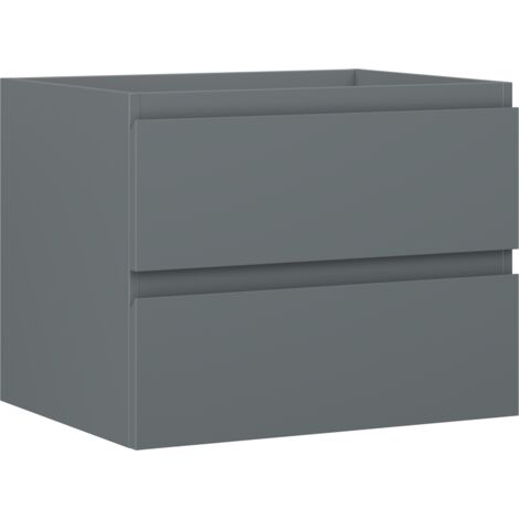 Mexen Orio meuble de salle de bains sous lavabo 60 cm, 2 tiroirs, graphite mat - 91A10-06047-2-BFF66