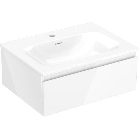 Mexen Orio mobile bagno 60 cm con lavabo Vela, 1 cassetto, bianco lucido - 91A10-06023-1-BF00-W23M00