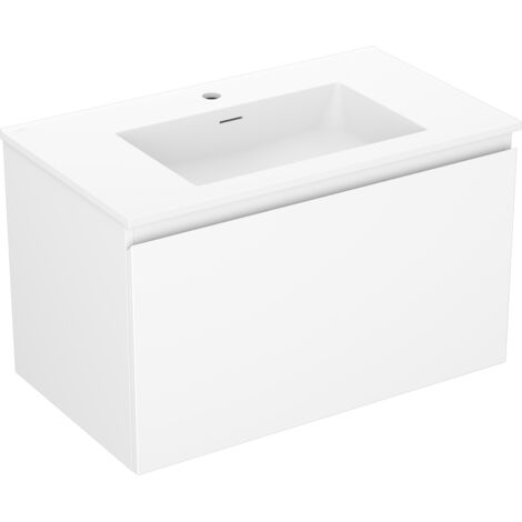 Mexen Orio mobile bagno 80 cm con lavandino Otis, 1 cassetto, bianco opaco - 91A10-08047-1-BF01-W18M01