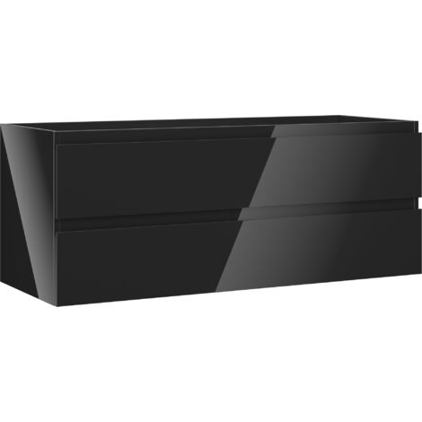 Mexen Orio mobile bagno sottolavabo 120 cm, 2 cassetti, nero lucido - 91A10-12047-2-BFF70