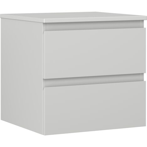 Mexen Orio mobile bagno sottolavabo 50 cm con piano, 2 cassetti, grigio opaco - 91A10-05047-2-BFFC62
