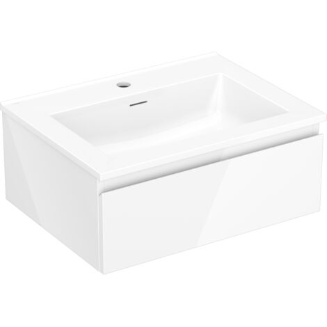 Mexen Orio mobile da bagno 60 cm con lavabo Otis, 1 cassetto, bianco lucido - 91A10-06023-1-BF00-W18M00