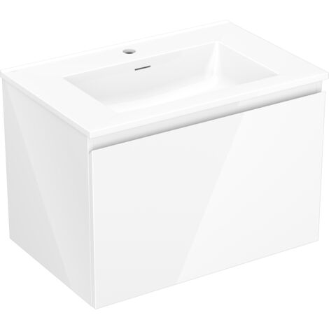 Mexen Orio mobile da bagno 70 cm con lavabo Otis, 1 cassetto, bianco lucido - 91A10-07047-1-BF00-W18M00