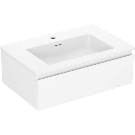 Mexen Orio mobile da bagno da 70 cm con lavabo Otis, 1 cassetto, bianco opaco - 91A10-07023-1-BF01-W18M01