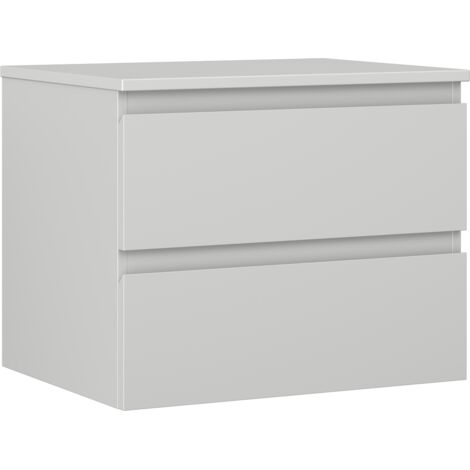 Mexen Orio mobile da bagno sotto il lavandino 60 cm con piano, 2 cassetti, grigio opaco - 91A10-06047-2-BFFC62