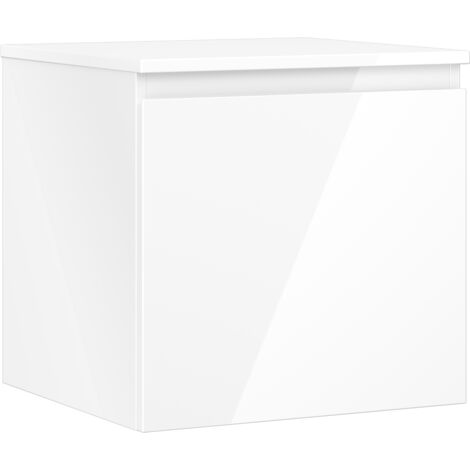 Mexen Orio mobile da bagno sottolavabo 50 cm con piano, 1 cassetto, bianco lucido - 91A10-05047-1-BFC00