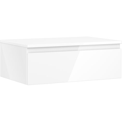 Mexen Orio mobile da bagno sottolavabo 70 cm con piano, 1 cassetto, bianco lucido - 91A10-07023-1-BFC00