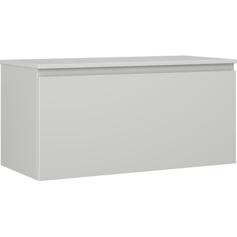Mexen Orio mobiletto da bagno sottolavabo 100 cm con piano, 1 cassetto, grigio opaco - 91A10-10047-1-BFC62