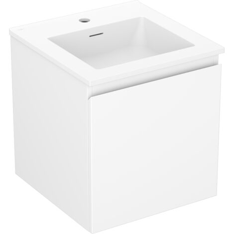 Mexen Orio mueble de ba帽o 45 cm con lavabo Otis, 1 caj贸n, blanco mate - 91A10-04547-1-BF01-W18M01