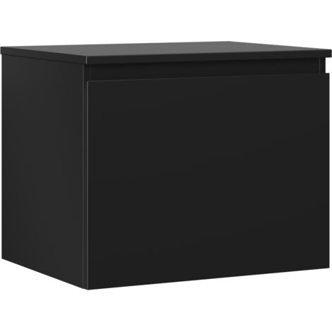 Mexen Orio mueble de ba帽o bajo lavabo 60 cm con encimera, 1 caj贸n, negro mate - 91A10-06047-1-BFC71