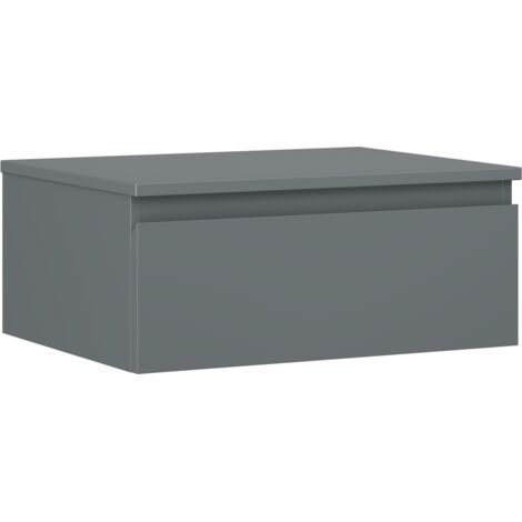Mexen Orio mueble de ba帽o bajo lavabo de 60 cm con encimera, 1 caj贸n, grafito mate - 91A10-06023-1-BFC66