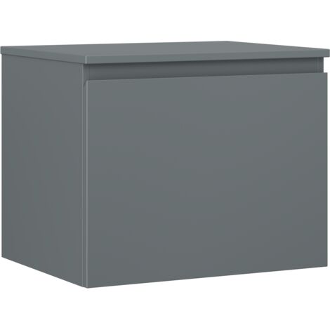 Mexen Orio mueble de ba帽o bajo lavabo de 60 cm con encimera, 1 caj贸n, grafito mate - 91A10-06047-1-BFC66