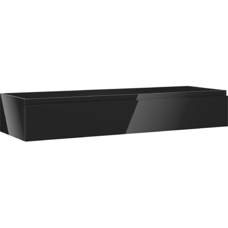 Mexen Orio mueble de ba帽o para lavabo 140 cm, 1 caj贸n, negro brillo - 91A10-14023-1-BF70