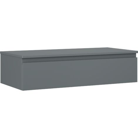 Mexen Orio mueble de ba帽o para lavabo de 100 cm con encimera, 1 caj贸n, grafito mate - 91A10-10023-1-BFC66