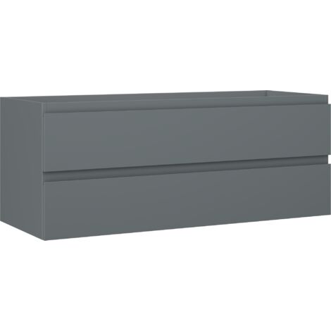 Mexen Orio mueble de ba帽o para lavabo de 120 cm, 2 cajones, grafito mate - 91A10-12047-2-BFF66