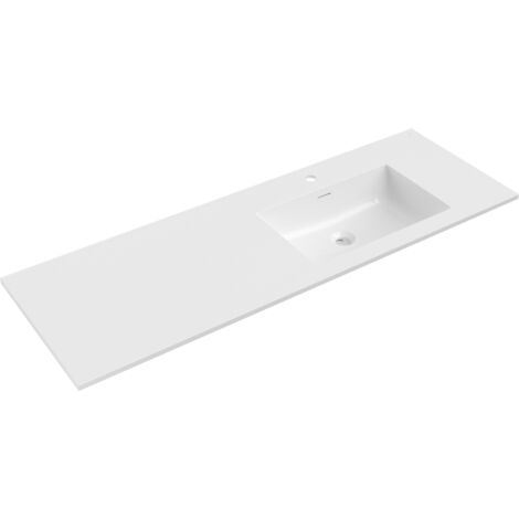 Mexen Otis lavabo da incasso a destra 141 x 46,5 cm, bianco lucido - 25181400P