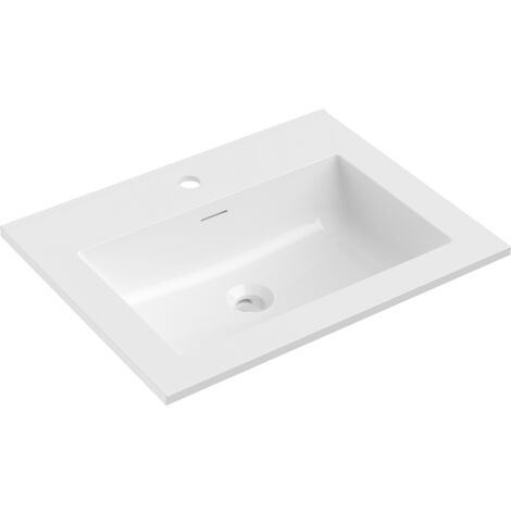 Mexen Otis lavabo incassato nel piano 61 x 46,5 cm, bianco lucido - 25186000