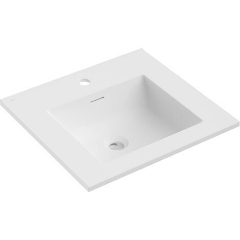 Mexen Otis lavandino da incasso in piano 51 x 46,5 cm, bianco opaco - 25185001