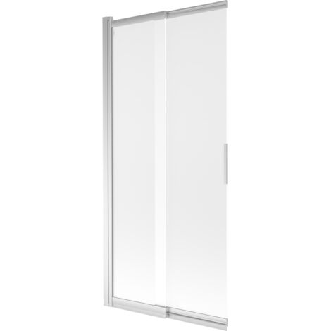 Mexen – Paroi de douche coulissante 2 volets 85 x 150 cm – Verre trempé givré – Finition chromée – Installation universelle – 8910850020130 - FOX 85 X