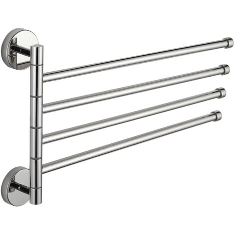 Mexen perchero giratorio cu谩druple para toallas, cromo - 7039244-00