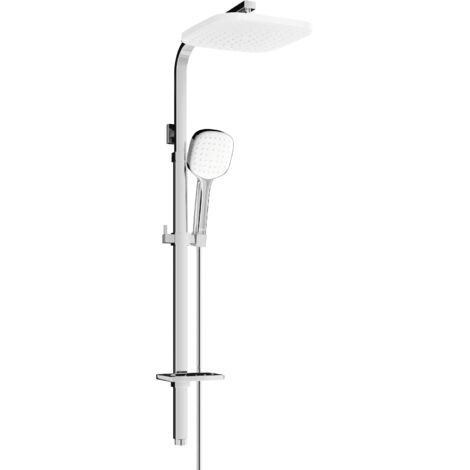 Mexen Q33 columna de ducha, cromo/blanco - 798333395-02