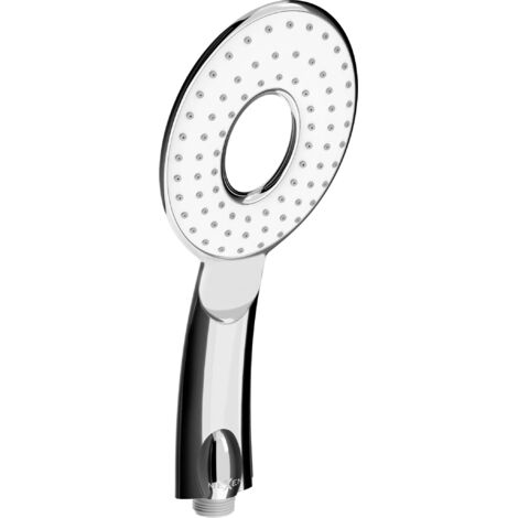 Mexen R-73 mango de ducha 1-funci贸n, cromo/blanco - 79573-02