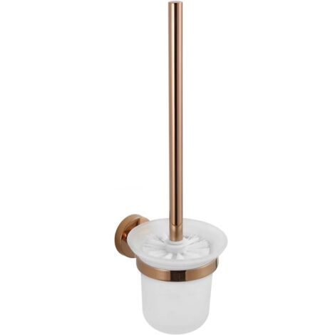 Mexen Remo Brosse à WC, Or rose - 7050750-60