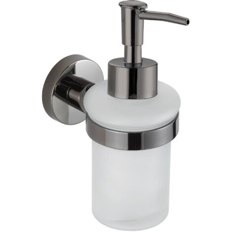 Mexen Remo dispenser di sapone, cromo nero - 70507388-73